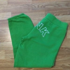 Pink cropped sweats